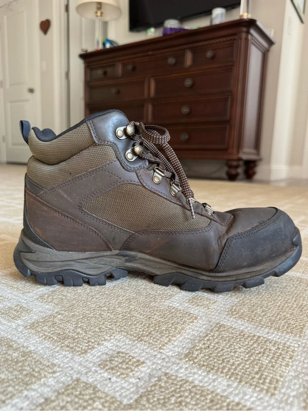 Timberland PRO Keele Ridge Steel Toe Waterproof Work Boots Brown 10.5W
